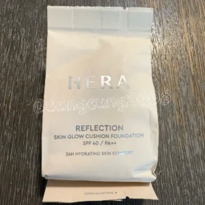 HERA Reflection Skin Glow Cushion Foundation 21N1 5g Mini SPF40 PA++ K-Beauty