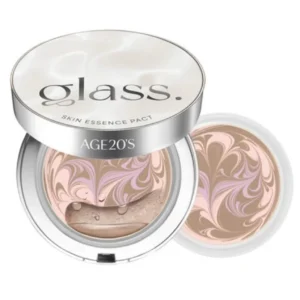 AGE 20'S Glass Skin Essence Pact Glow 12.5g + refill set, Moisturizing, KBeauty