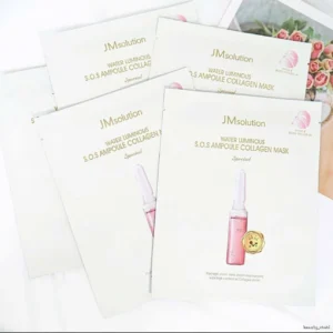 JM Solution Mask Pack Water Glow SOS Ampoule Collagen 25g X 10 Pcs