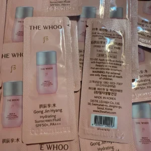 The history of Whoo Hydrating Sunscreen Fluid 1ml (10~100pcs) SPF 50+ PA+++