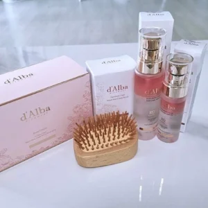 [d'Alba] Reparing Hair Perfume Serum Gift Set (100ml + 50ml + Hairbrush)