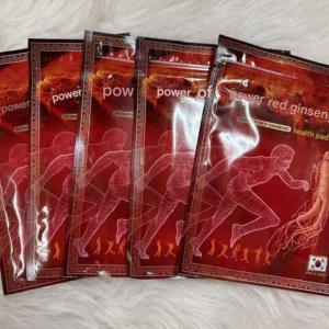Hanil Power Red Ginseng Pad Pain Relief Patch Saponin Health Pads Korean 100pcs