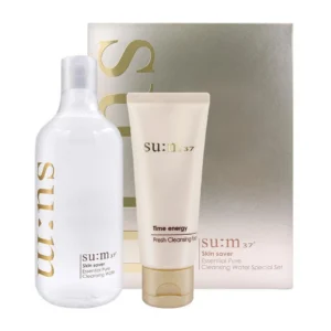 SU:M37 Skin Saver Essential Pure Cleansing Water Special Set 2 Items K-Beauty