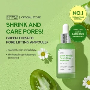 SUNGBOON EDITOR Green Tomato Pore Lifting Ampoule 75ml Anti Wrinkle K-Beauty