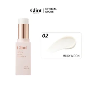GLINT BY VDIVOV Stick Highlighter 7g #2 Milky Moon Glow Finish, Slim-Fitt