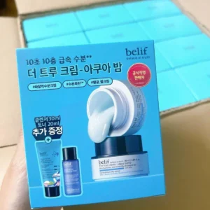 Belif Aqua Bomb Set True Cream 30ml +Jelly Cleanser 30ml+Hydrating Toner 20ml