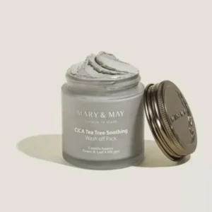 Mary & May CICA Tea Tree Soothing, Wash Off Pack, 4.4 oz (125 g). Made In Korea
