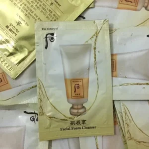 The history of Whoo Gongjinhyang Facial Foam Cleanser 2ml x 50pcs Sample