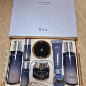 O HUI Age Recovery 4pcs Special Set Anti Wrinkle Cream Emulsion Toner K-Beauty