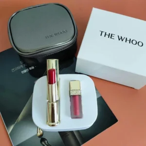 The History of Whoo Gongjinhyang Mi Glow Lip Balm Special Set - Wine Red Color