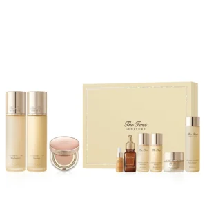 O HUI The First Geniture 3pcs Special Set Skin Softener Emulsion Cushion OHUI