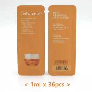 Sulwhasoo Concentrated Ginseng Rejuvenating Eye Cream 1ml x 36pcs K-Beauty