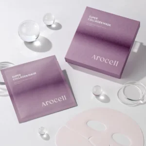 AROCELL Super Collagen Mask 1 box x 8 sheets. Made in Korea