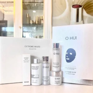 O HUI Extreme White Mela Toning Dark Spot Ampoule Essence Special Set K-Beauty
