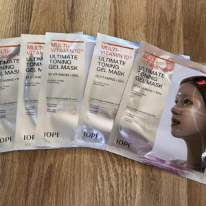 IOPE Multi Vitamin 10% Ultimate Toning Gel Mask 5 Pcs (no box)