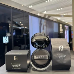 HERA NEW Black Cushion Foundation 15g + Refill 15g SPF34/PA++ Shade : 25N1 Amber